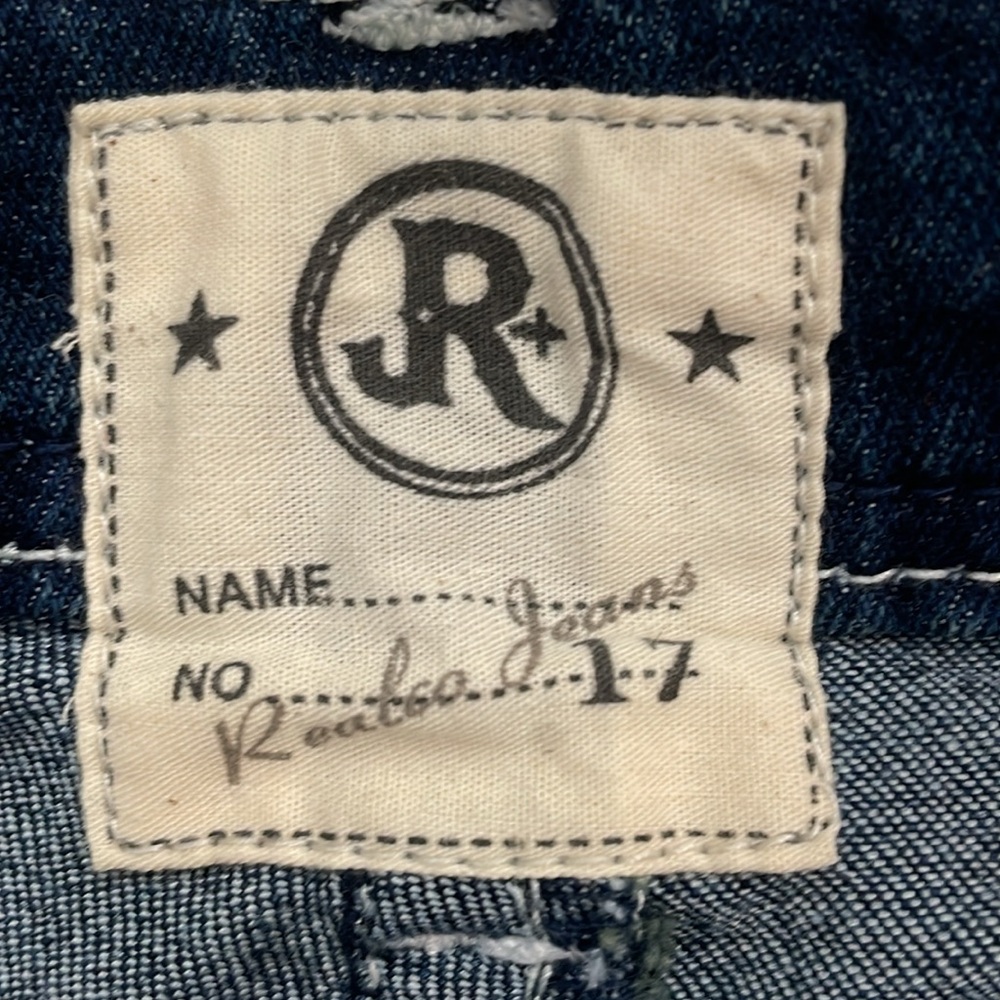 Realco Jeans size 17 bootcut white stitching - Picture 5 of 7